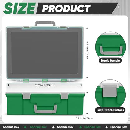 Miniature Storage Carrying Figure Case - 120 Slot Figurine Minature Carrying Case with 3 Foam Layer for Miniatures Compatible with 40k, DND & More (green1) - color: Green1