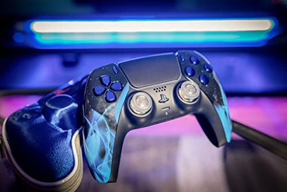 MODDEDZONE Custom Rapid Fire, Anti Recoil, Macros MODDED Wireless Controller for PS5 & PC - Unique Smart Mods for ps5 controller controlled by the APP. Best for FPS Games. Enhanced Gaming Experience (Blue Fire) - color: Blue Fire