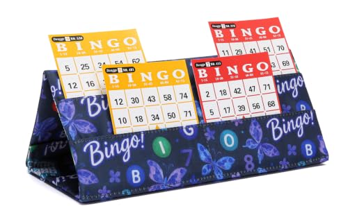 Playing Card Holder for Bingo Pull Tabs Gambling Tickets Card Game Holders for Canasta Poker Bridge Cards Navy Blue - color: Navy Blue