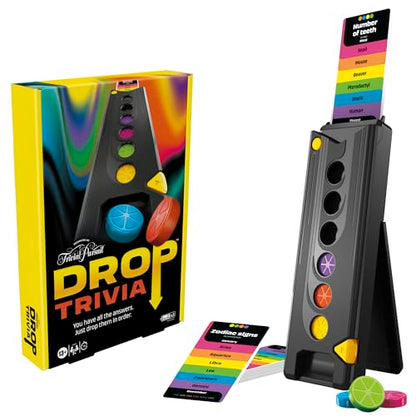 Hasbro Gaming Drop Trivia Game | Electronic Party Game with Voice and Sounds | Ages 13+ | 2 or More Players | 15 Mins. | from Trivial Pursuit | Party Board Games