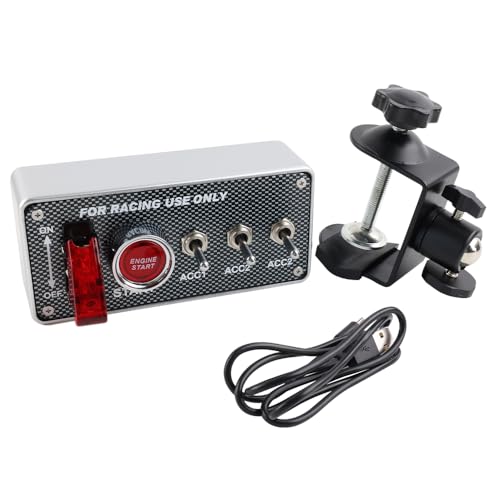 European Truck Switch Panel Simulator USB12V Ignition Push Buttons Box Fit for ATS/ETS2 (American Truck Simulator/Euro Truck Simulator)