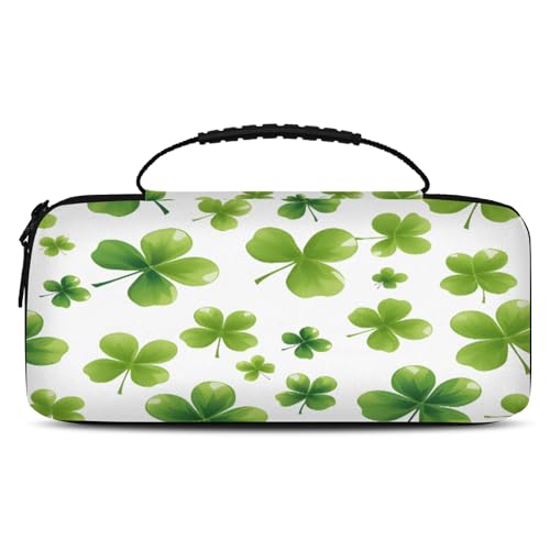 Adornori Carry Case Compatible with Nintendo Switch 2, with 20 Games Cartridges, Portable Travel Carrying Case Pouch for Accessories & Game Cards, St Patricks Day Lucky Clover - color: Multicolor 19