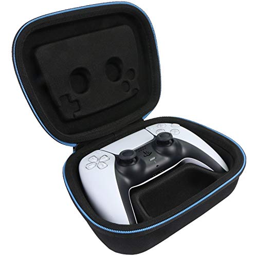 Baval Hard Case for Playstation 5 PS5 DualSense Wireless Controller | Protective Storage Box, Specifically Design for PS 5 Controller, Soft Velvet Lining, Customized Slots, Snug Fit, Black Case - color: Black Hard Case