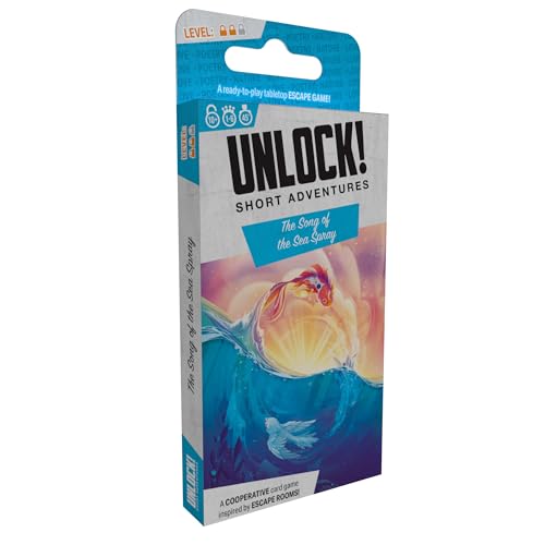 Unlock! Short Adventures 11: The Song of the Sea Spray | Immersive Escape Room Card Game for Kids and Adults, Ages 10+, 1-6 Players, 45 Minute Playtime
