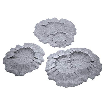 EnderToys Battlefield Craters Auxiliary Set by Terrain4Print, 3D Printed Tabletop RPG Scenery and Wargame Terrain for 28mm Miniatures