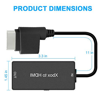 Y.D.F Xbox 360 HDMI Converter, Xbox360 to HDMI Converter HD Link Cable, Support 720P / 1080P. Compatible with Xbox 360 and Slim