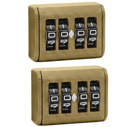 2PCS MTG Life Counter, 4-Digit Wheel Trackers Single/Dual Player Modes | Board Game Counter 0-9999 Single Player and 0-99 Dual Player Modes, for Card and Tabletop Games (Gold_2PCS) - color: Gold_2pcs
