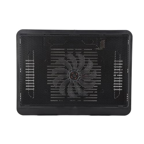 SUNGOOYUE Laptop Cooler Cooling Pad with Super Quiet Fan Ergonomic Stand USB Hub for Gaming Movies Black