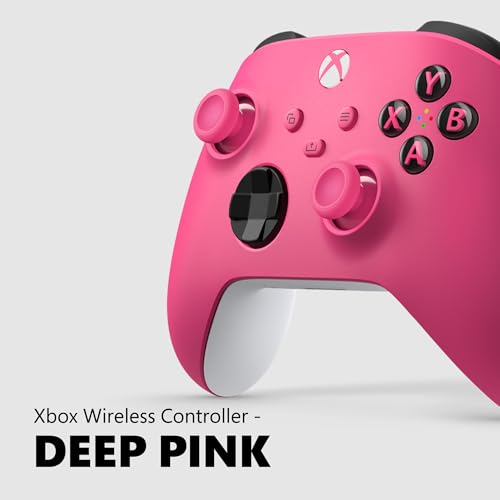 Xbox Wireless Gaming Controller (2025) – Deep Pink – Play on, Windows, Android, iOS, FireTV Sticks, Smart TVs, VR Headsets (Renewed)