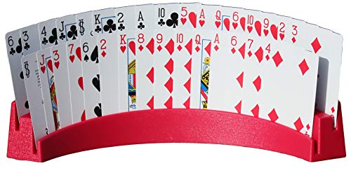 Twin Tier Premier Playing Card Holder (Set of 2) - Holds Up to 32 Playing Cards Easily - 12 1/2" x 4 1/2" x 2 1/4" - Stack for Storage - Made in The USA | Holds Up to 32 Playing Cards, 12 1/2" x 4 1/2" x 2 1/4", Stack for Storage, Made in The USA - color: