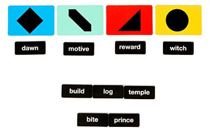 Haiclue | Fast-Paced Board Game for 2-12 Players | Combine Word Tiles to Create Clues | Creative Activity for Adults or Families | Two Player Cooperative or Multiplayer Competitive Party Game