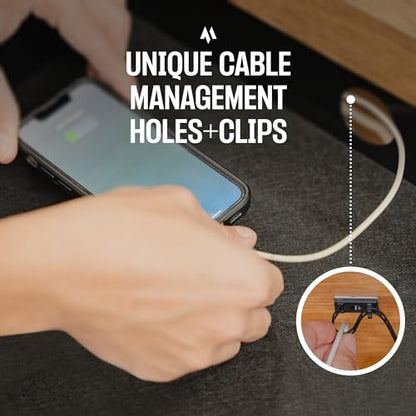 Under Desk Drawer Slide Out Attachment - Carbon Steel Undermount Table Drawer with Cable Management, Pull Out Add-On Storage for Office & Standing Desks (7.5" x 8" x 2.8") - size: Small, style: Drawer
