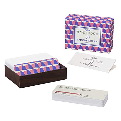 Ridley’s Famous Women Trivia Card Game – Trivia Games for Adults and Kids – 2+ Players – Includes 140 Unique Question Cards – Fun Quiz Cards That Make a Great Gift - color: Trivia Famous Women