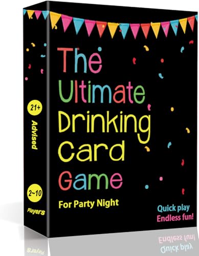 The Ultimate Drinking Card Game for Party Night - Drinking Game for Adults for Game Nights, Pregame, Couple Games, Bachelorette Party Games