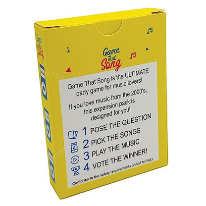 Game That Song 2000's Mix Expansion - 50 New Cards - Music Card Game for Family, Adults, and Teens. Hilarious, Addictive, and Competitive Fun for Game Nights! - style: 2000's Expansion