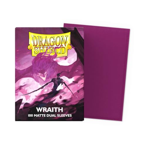 Dragon Shield | Matte Dual Standard Size Card Sleeves | 100 CT - Smooth & Tough Premium TCG Sleeves - Compatible with Pokemon, Flesh & Blood, One Piece & Magic the Gathering | Wraith - color: Wraith