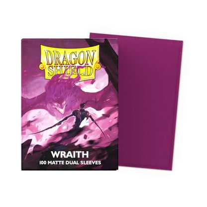 Dragon Shield | Matte Dual Standard Size Card Sleeves | 100 CT - Smooth & Tough Premium TCG Sleeves - Compatible with Pokemon, Flesh & Blood, One Piece & Magic the Gathering | Wraith - color: Wraith