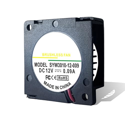 35mm x 35mm x 07mm Blower Fan 12V, 3.5cm 35mm Router Cooling Fans 2Pin 2Wire, 12V 0.12A Turbo Blower Cooling Fas for Charger Inverter SYW3507-12-014