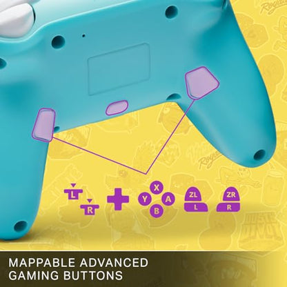 PowerA Enhanced Wireless Controller for Nintendo Switch/Switch 2 / Switch Lite/OLED Model - Fortnite Sticker Mania - Gamepad, game controller, Officially Licensed - color: Fortnite Sticker Mania