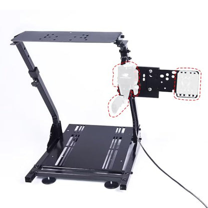 ZHSYMX Racing Wheel Stand Compatible with Logitech G920 G29 G27 G25 Gaming Cockpit Height Adjustable Foldable Gaming Racing Simulator