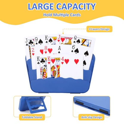 4 Pack Playing Cards Holder - color: 4 Pack Dark Blue