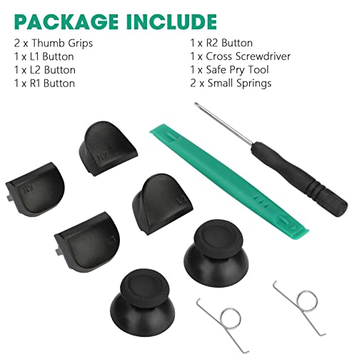10 in 1 Replacement Controller Thumb Grip Buttons Tool Kit for Sony for PS5 Gaming Device Parts Accessories