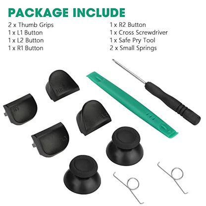 10 in 1 Replacement Controller Thumb Grip Buttons Tool Kit for Sony for PS5 Gaming Device Parts Accessories