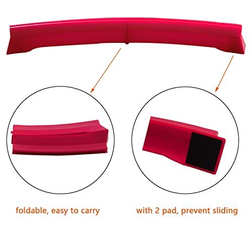 4 Pack Playing Cards Holder - Foldable Card Holders for Playing Cards - Curved Playing Card Rack for Adults Seniors Arthritis - style: 2 blue + 2 red