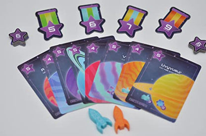 Galaxy Rush | 2 Player Strategic Card Game with Engine Building, Set Collection, Card Drafting and Racing