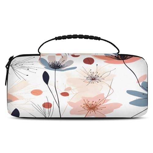 Adornori Floral Carry Case Compatible with Nintendo Switch 2, with 20 Games Cartridges, Floral Portable Travel Carrying Case Pouch for Accessories & Games - color: Multicolor 12