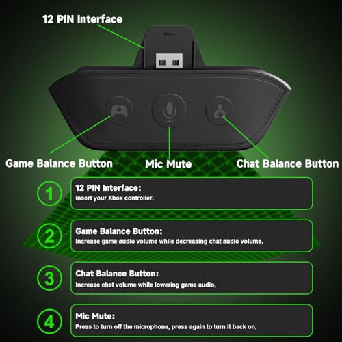 LENISUOLE Wireless Gaming Headset for Xbox, PS5, Mac and PC, Foldable Bluetooth Headset, Game/Chat Balance, Dual Built-in & External Mic, 3D Surround Sound, Memory Foam Cushions - color: Black