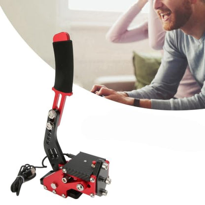 Yunseity 64 Bit USB Handbrake, Progressive Sim Racing Game Handbrake for ONE, for Series S X, PC, 95% Metal, Easy Install (Red) - color: Red