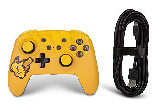 PowerA Enhanced Nintendo Switch and Switch 2 Wired Controller - Pixel Pakachu, Officially licensed - color: Pixel Pikachu