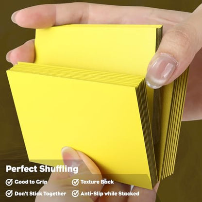 Lightning Yellow MTG Card Sleeves, Hypttior Dual Matte Textured 100 Card Sleeve with 100 Inner Sleeves for Standard Card, MTG, PKM, Baseball Card, Sports Cards - color: Lightning Yellow