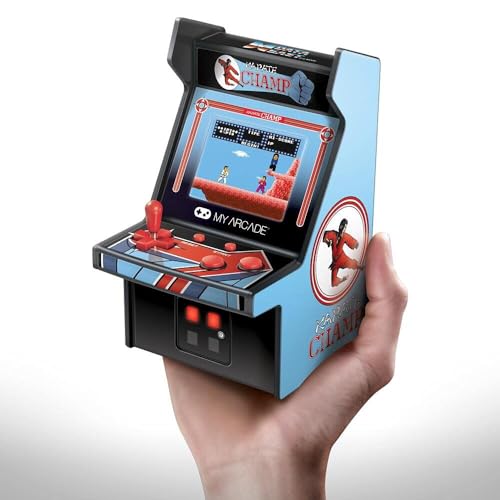 My Arcade Karate Champ Micro Player Arcade Machine: Fully Playable, 6.75 Inch Collectible, Color Display, Speaker, Volume Buttons, Headphone Jack - Electronic Games - style: Karate Champ