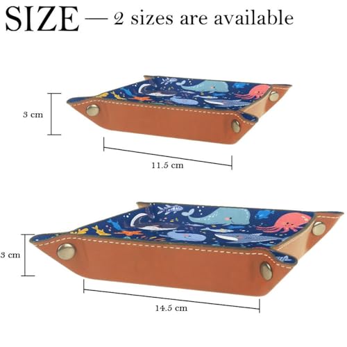 Whale Jellyfish Octopus Sharks Dice Tray Dice Rolling Tray Folding Dice Holder for Dice Games, Like RPG, DND and Other Table Games - color: Multi 12