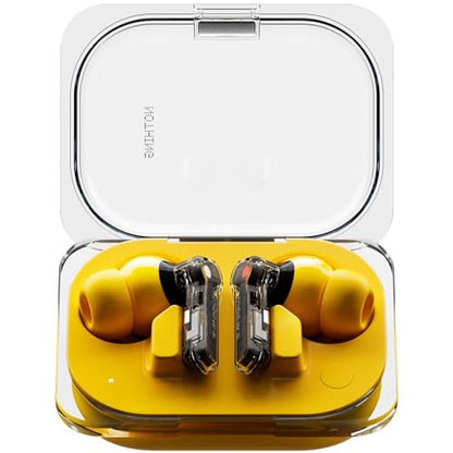 Nothing Ear (a) Wireless Earbuds, 45dB Hybrid Noise Cancelling Earbuds, Hi-Res Audio, Advanced Equaliser, Dual Connect, 6 Mics, 42.5H Playtime Ear Buds Wireless Bluetooth, Yellow - color: Yellow