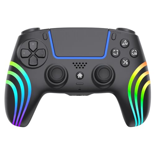 Anti Stick Drift Wireless Controller for PS5,Windows PC, BluetoothGaming Gamepad with Turbo Function, 6-Axis Gyro, Dual motor Vibration, Programmable Paddles, Touchpad, 3.5mm Headset Jack. - color: BLACK1