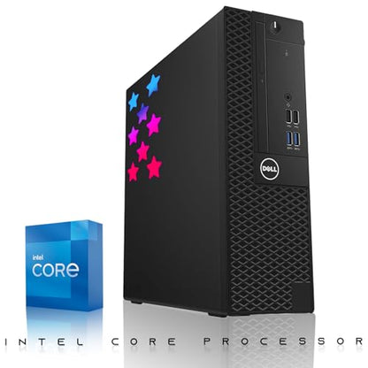 Dell Desktop PC Gaming Bundle - Core i7, 16GB RAM, 512GB SSD, 24-inch Curved Monitor, AMD RX 550, RGB Keyboard with AI-Enabled Copilot Key, Mouse, RGB Headphone, Webcam, Wi-Fi, Win 11 Home (Renewed) - size: 24 Inch Curved, style: RX 550