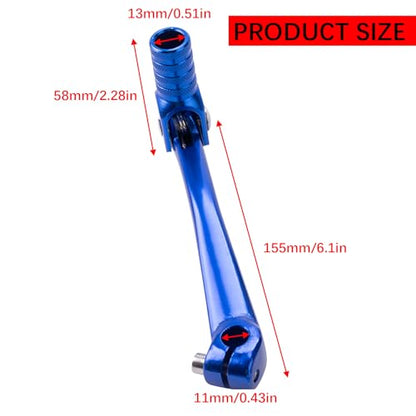 CNC Aluminum 2" Folding Gear Shifter Shift Lever for Honda XR50 CRF50 XR CRF 50cc 70cc 90cc 110cc 125cc Dirt Pit Bike (Blue) - color: Blue