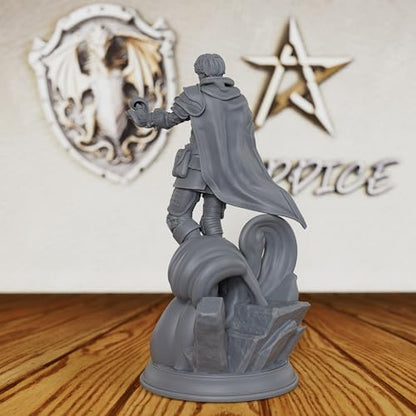 AUSPDICE Harness Mental Energy - 28mm Human Psyker Miniature for DND RPG Fantasy Battles, Unpainted & Customizable Tabletop Gaming Figure-AS135