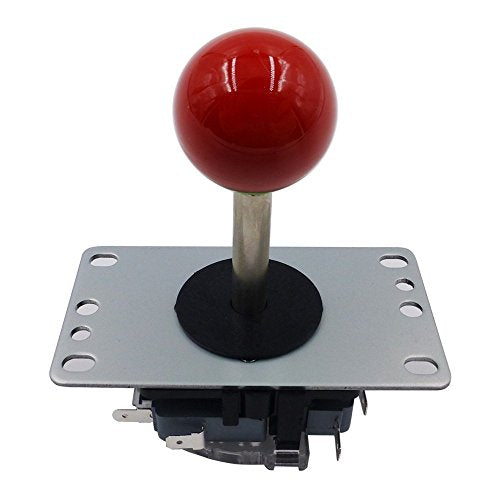 SJJX 2 Players DIY Arcade Game Button and Joysticks Controller Kits for Raspberry Pi and Windows,5 Pin Joysticks,Blue and Red Each with 10 Buttons - color: Red Blue