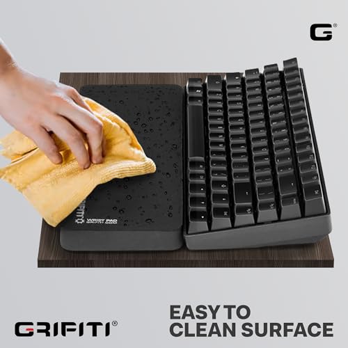 Grifiti Fat Wrist Pad 12" x 4” x 0.75" Inch Keyboard Rest Thick Small Ergonomic Computer Keyboards Hand & Palm Wrists Rests Support Carpal Tunnel Resting Pads Gaming Accessories (Wide 12 x 4 x 0.75) - size: Wide 12 x 4 x .75