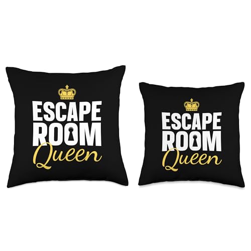 Cool Escape Room Art for Women Girls Escape Game Escape Room Throw Pillow - size: 16x16