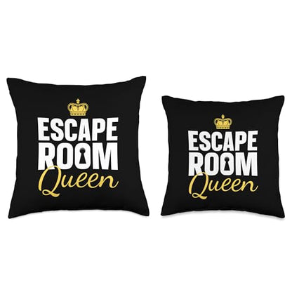 Cool Escape Room Art for Women Girls Escape Game Escape Room Throw Pillow - size: 16x16