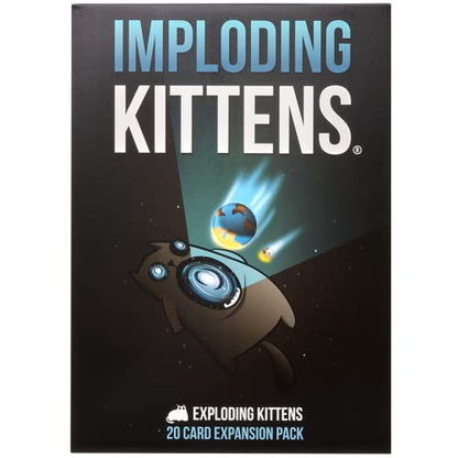 Imploding Kittens Expansion Set - A Russian Roulette Card Game, Easy Family-Friendly Party Games for Adults, Teens & Kids - 20 Card Add-on - style: Expansion: Imploding Kittens