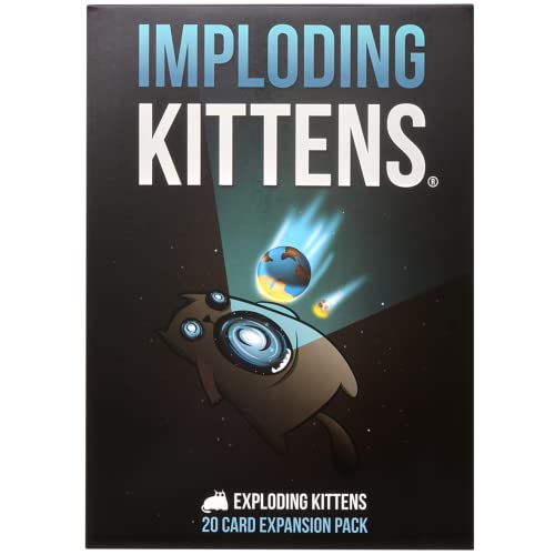 Imploding Kittens Expansion Set - A Russian Roulette Card Game, Easy Family-Friendly Party Games for Adults, Teens & Kids - 20 Card Add-on - style: Expansion: Imploding Kittens