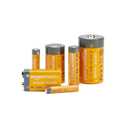 Amazon Basics 8-Pack AA Alkaline High-Performance Batteries, 1.5 Volt, 10-Year Shelf Life, Long-lasting Power - size: 8 Count (AA/LR6)