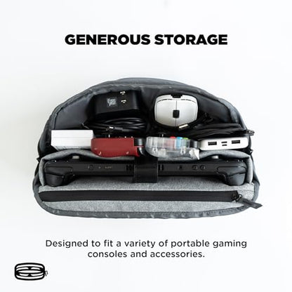 CRKD Gear Bag Protective Carry Case - Gaming Bag for Nitro Deck/Steam Deck/Playstation Portal/Nintendo Switch Accessories - color: Ash Grey