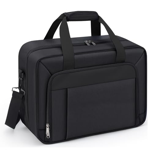 GDNasist Carrying Case Compatible with PS5/PS5 Pro/PS5 Slim, All Black | Travel Thickened Protective Bag Compatible with Playstation 5 Console, Headset, PS5 Controller, Game Discs and Accessories - color: All-black
